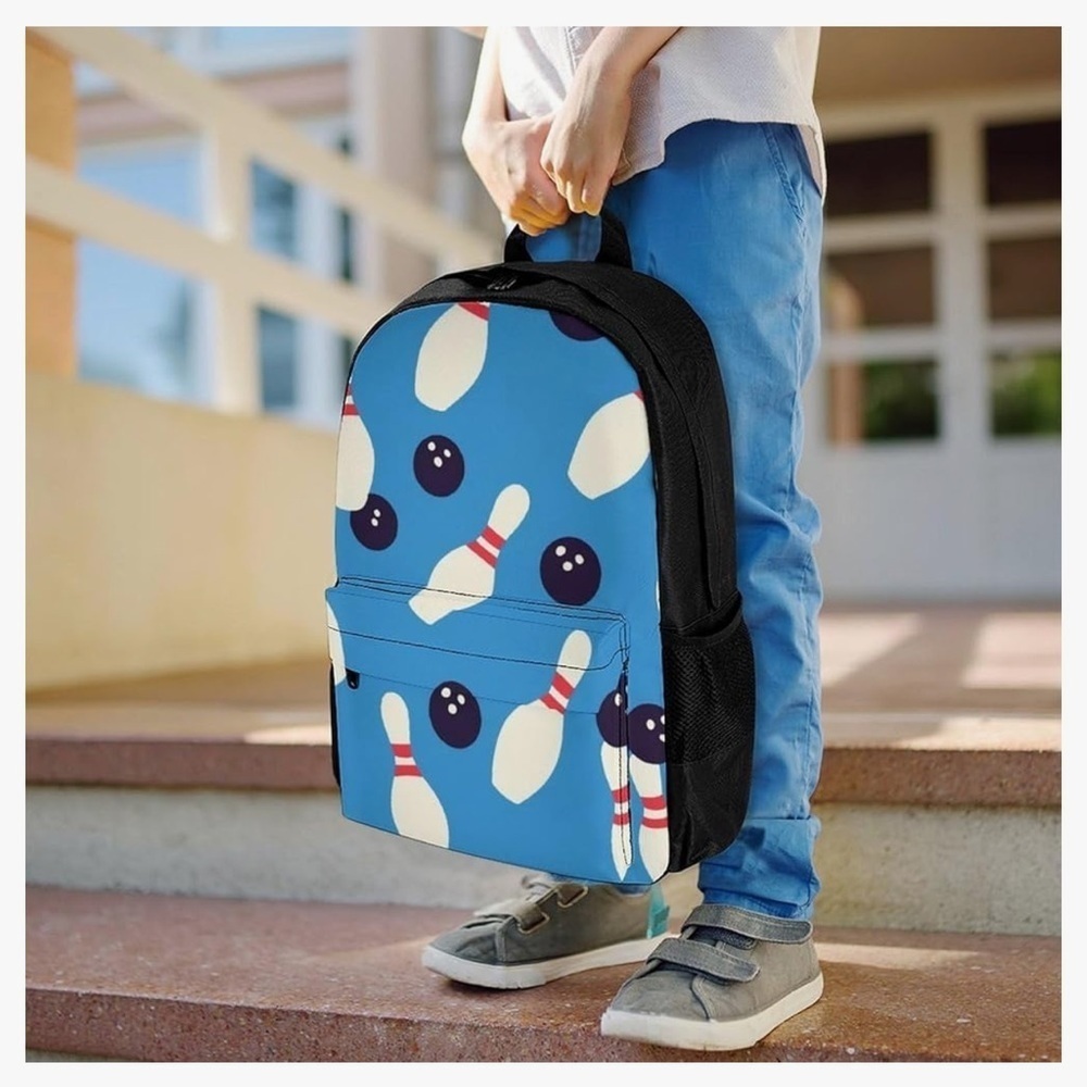Bowling Pin Pattern Backpack - Picture 11 of 11